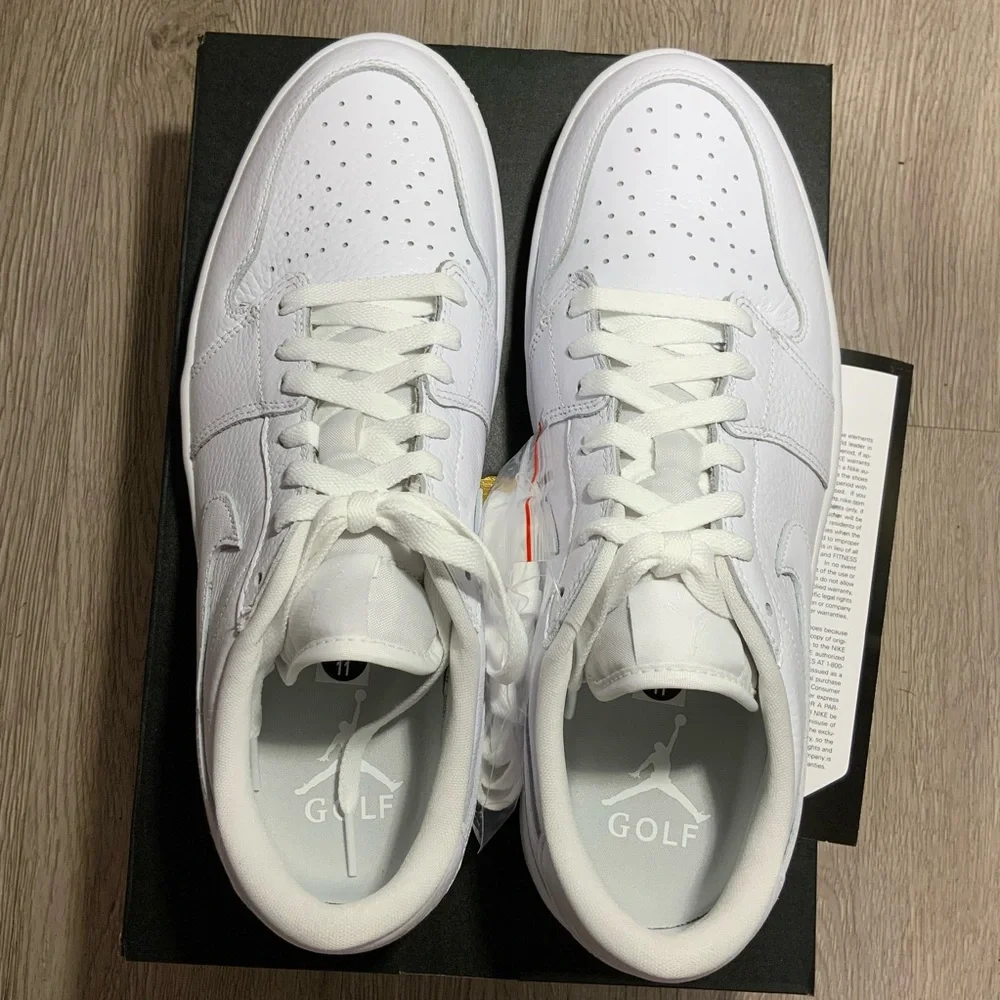 New Nike Air Jordan 1 Low Golf Triple White Size 11 Men’s DD9315-101